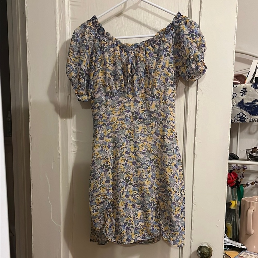 Floral Puff Sleeve Dress